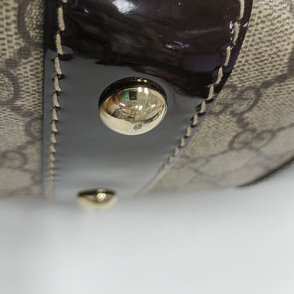 Monogram Coated Canvas Top Handle Bag Beige