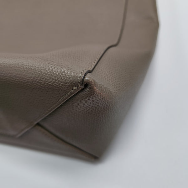 VERTICAL CABAS Mini Calfskin Gray