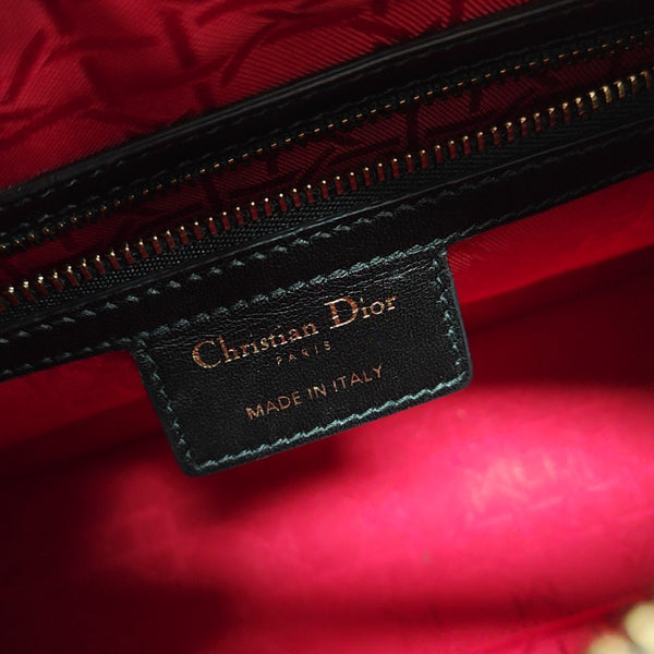 Lady Dior Medium Cannage Lambskin Black