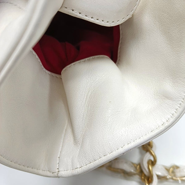 Quilted Lambskin White