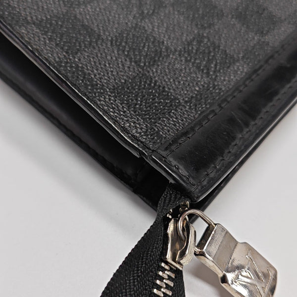 Pochette Voyag MM Monogram Coated Canvas Black