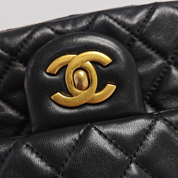 CLASSIC FLAP Mini Quilted Lambskin Black