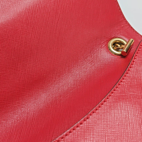 Calfskin Shoulder Bag Red