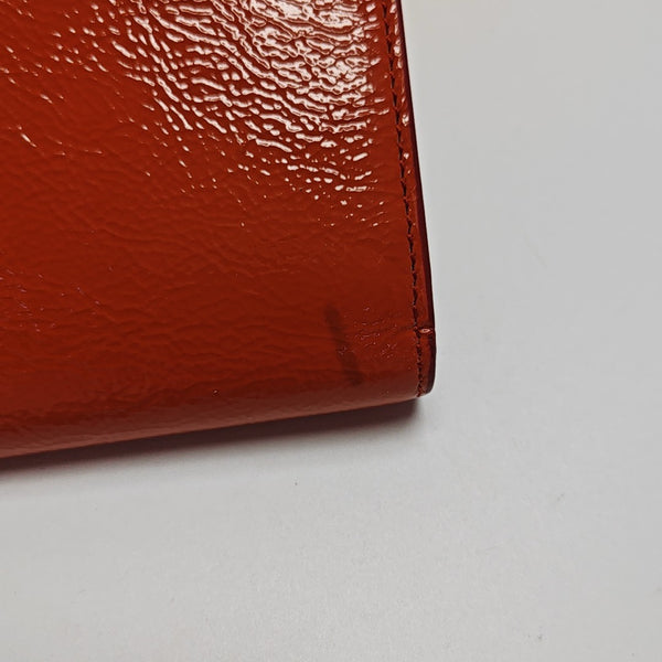 BELLE JOUR Quilted Patent Leather Orange
