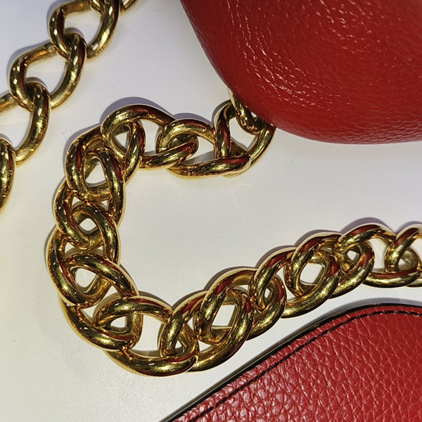 Galore Quilted Calfskin Red