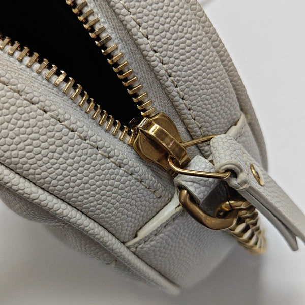 VINYLE Quilted Calfskin White