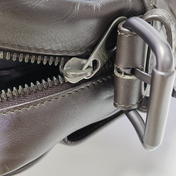 Calfskin Crossbody Bag Brown