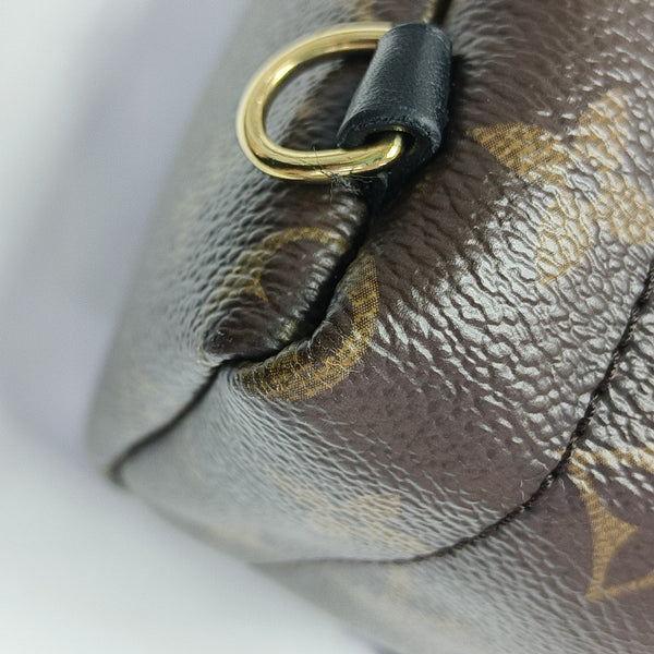 PALM SPRINGS Mini Monogram Coated Canvas Brown