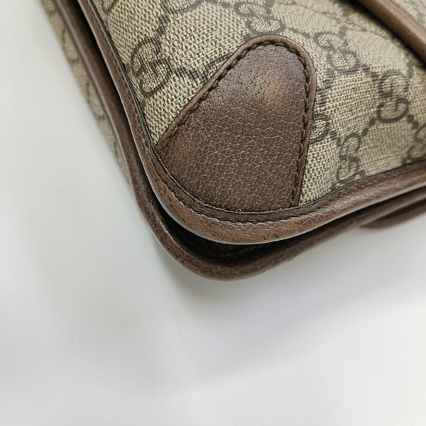 Neo Vintage Small Monogram Coated Canvas Beige