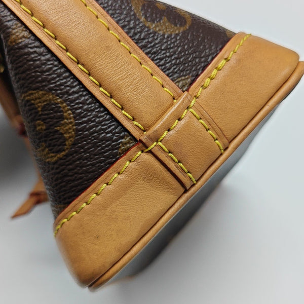 NOÉ Nano Monogram Coated Canvas Brown
