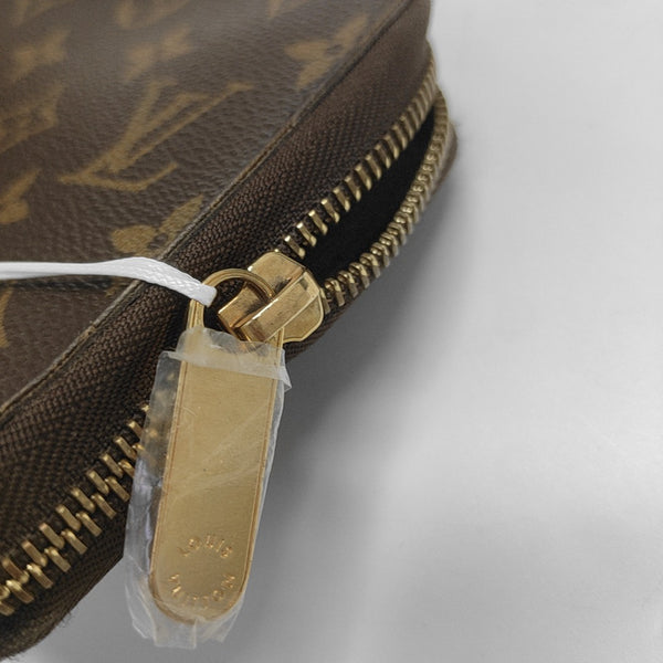 ZIPPY Monogram Coated Canvas Brown Wallet