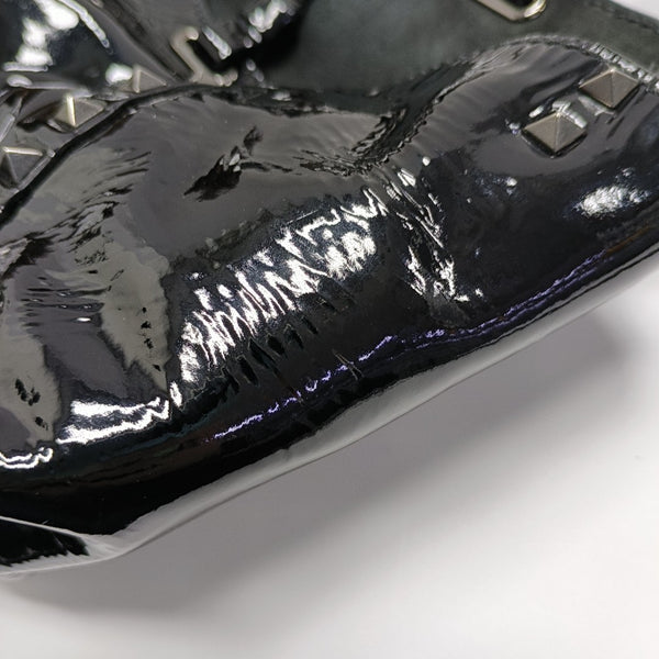 Rockstud Small Patent Leather Black