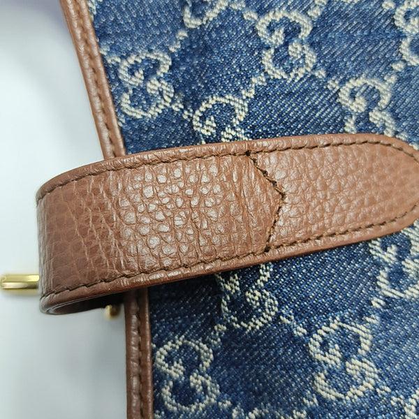 Jackie 1961 Small Monogram Denim Blue