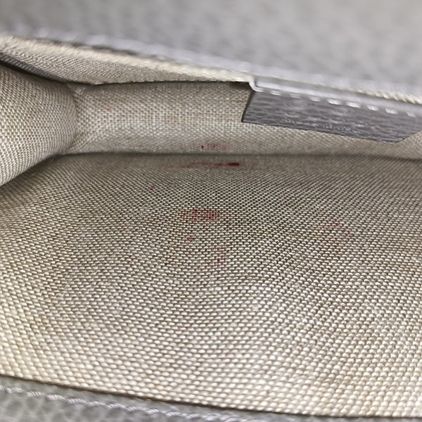 Interlocking G Small Calfskin Gray