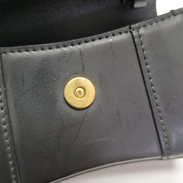 Hourglass Mini Calfskin Black