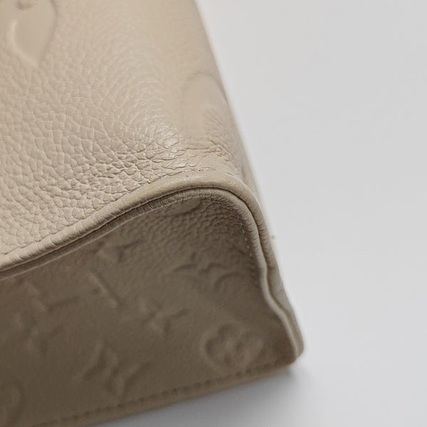 ONTHEGO PM Monogram Calfskin Beige