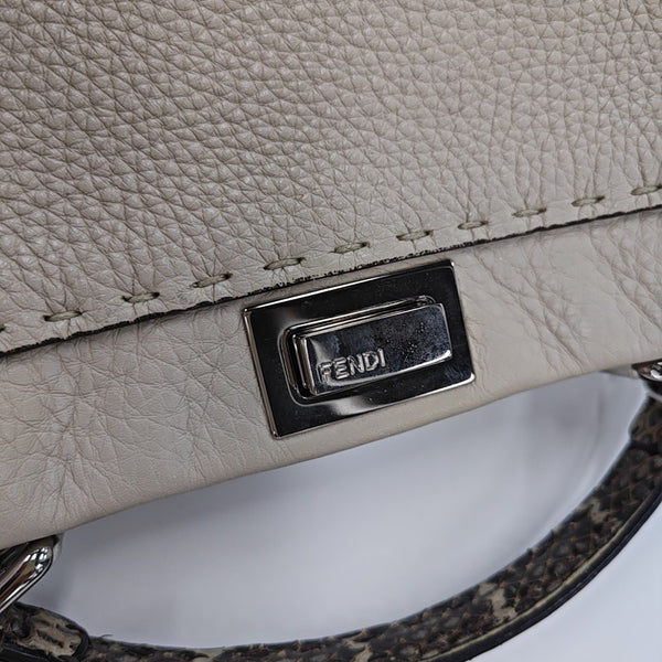 Peekaboo Mini Calfskin White