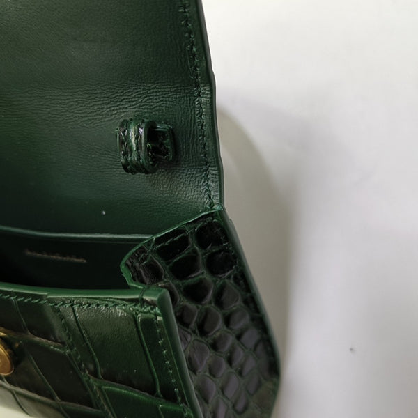 Hourglass Mini Calfskin Green