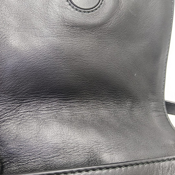 Calfskin Shoulder Bag Black