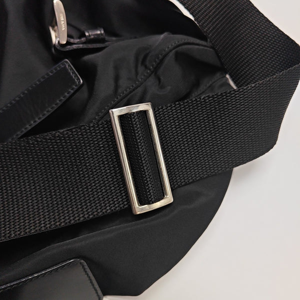 Nylon Shoulder Bag Black