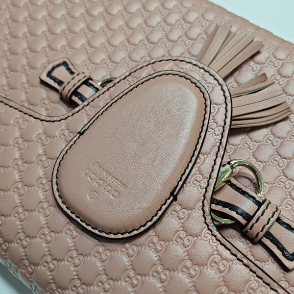 Emily Chain Monogram Calfskin Pink