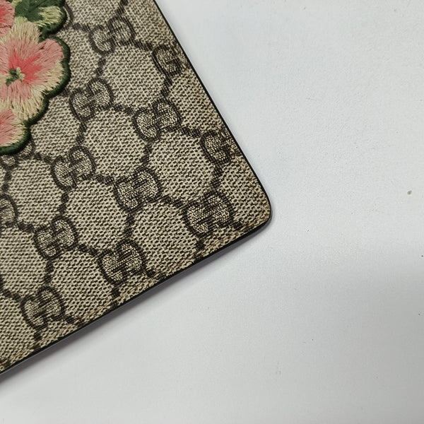 Monogram Coated Canvas Clutch Beige