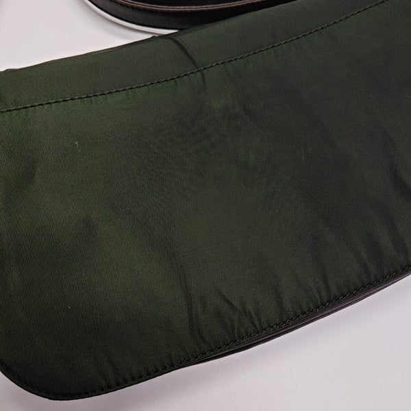 Nylon Shoulder Bag Green