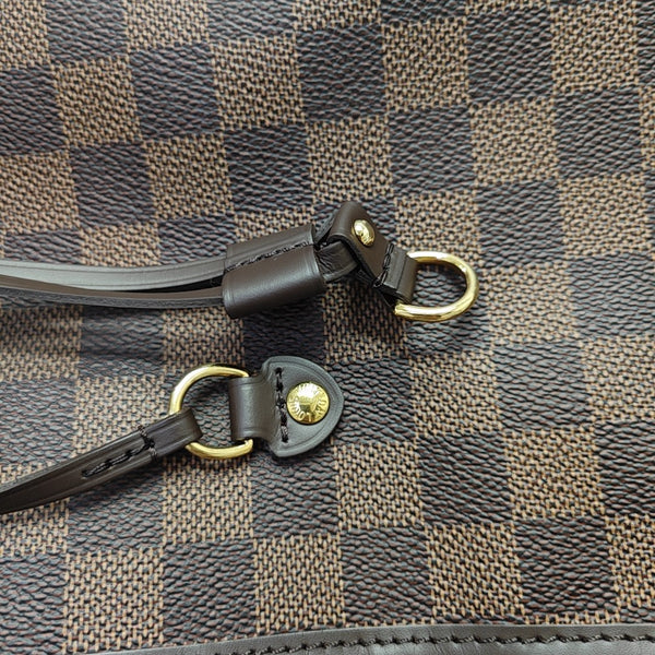 NEVERFULL GM Damier Ebene Coated Canvas Brown