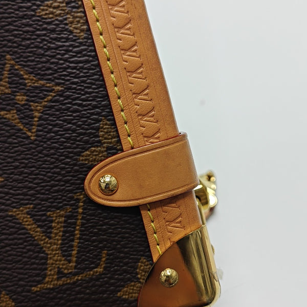 SIDE TRUNK MM Monogram Coated Canvas Brown
