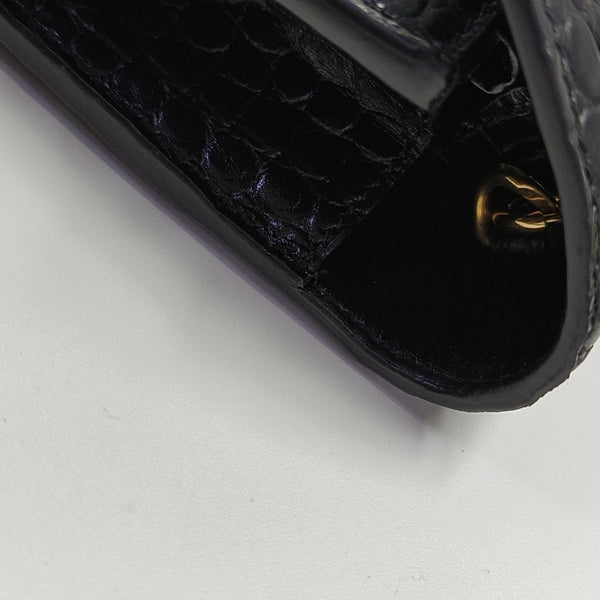 Calfskin Shoulder Bag Black