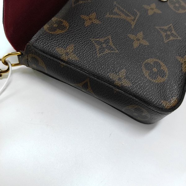 Authenticated pre-owned FÉLICIE Monogram Coated Canvas Brown - Crossbody Bag at Looply