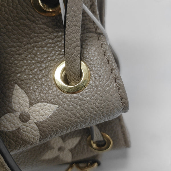NOÉ Nano Monogram Calfskin Gray