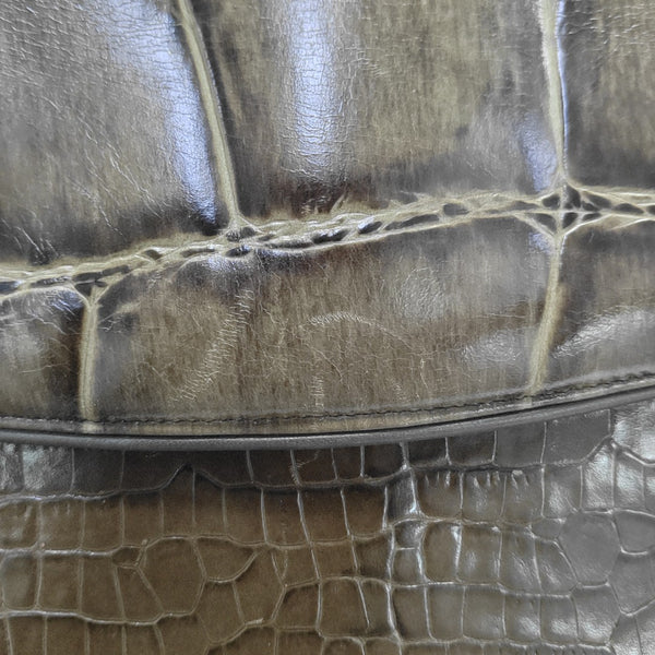 Calfskin Shoulder Bag Brown