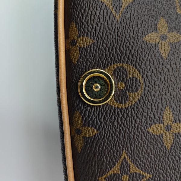 DIANE Nano Monogram Coated Canvas Brown