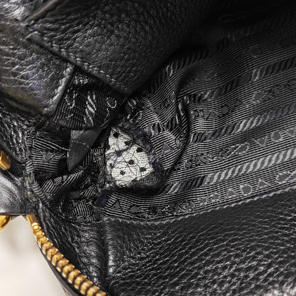 Calfskin Shoulder Bag Black