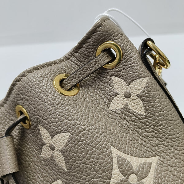 NOÉ Nano Monogram Calfskin Gray