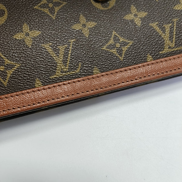DAME GM Monogram Coated Canvas Brown