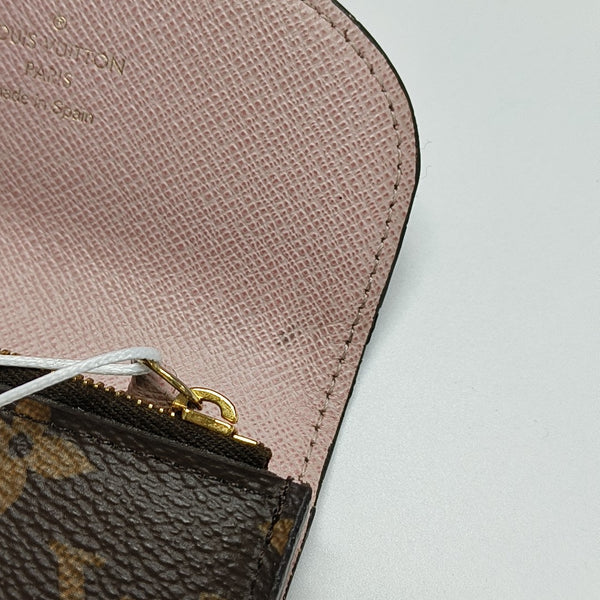 ROSALIE Monogram Coated Canvas Brown Card Holder