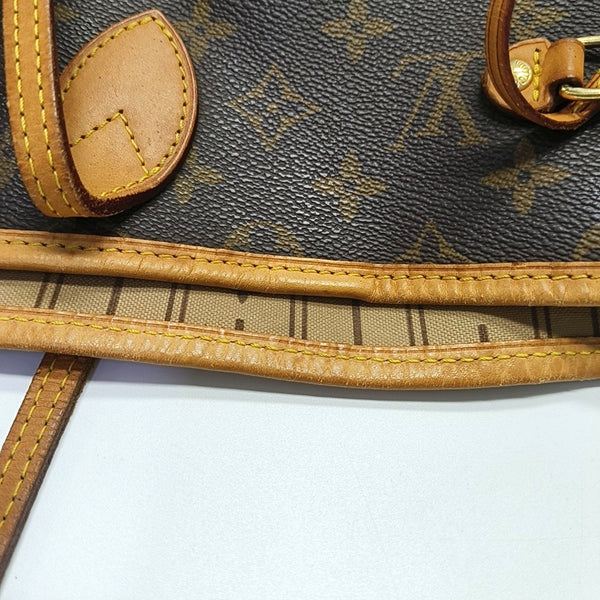 NEVERFULL GM Monogram Coated Canvas Brown