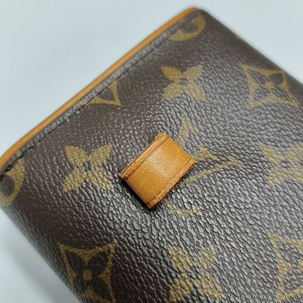 FLORENTINE Monogram Coated Canvas Brown