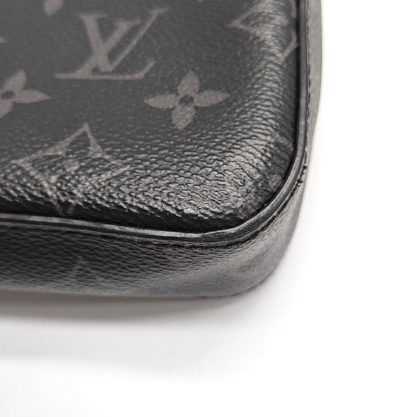 TRIO Monogram Coated Canvas Gray