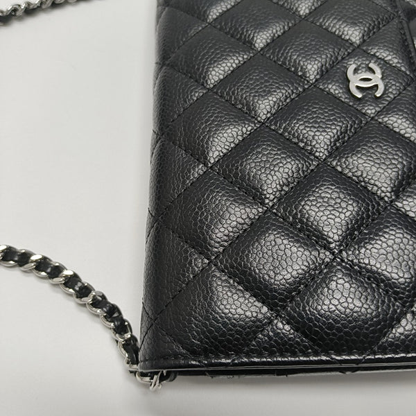 WOC Quilted Grained Calfskin Black