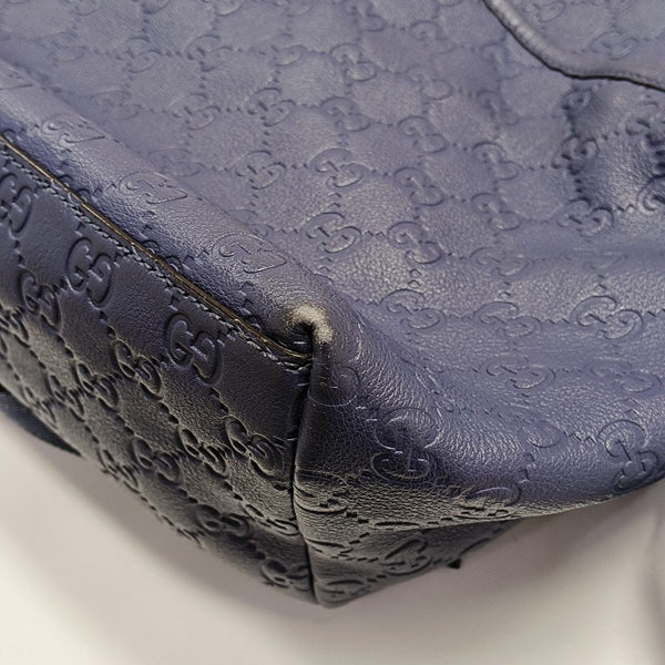 Signature Monogram Calfskin Blue