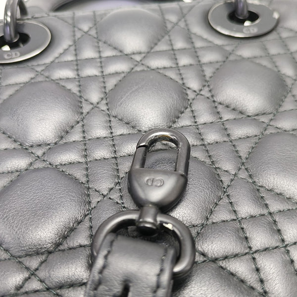 Lady Dior Small Cannage Calfskin Black