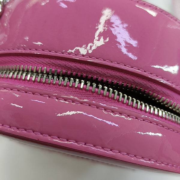 ROUND Quilted Patent Leather Pink