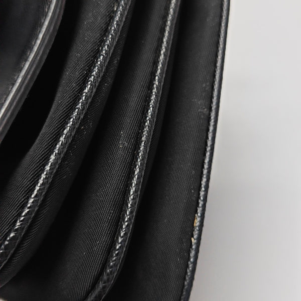 Calfskin Shoulder Bag Black