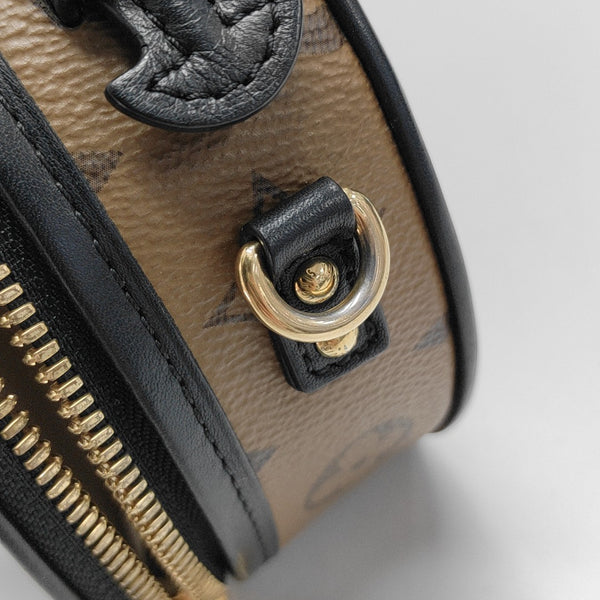 BOITE CHAPEAU Mini Monogram Coated Canvas Brown