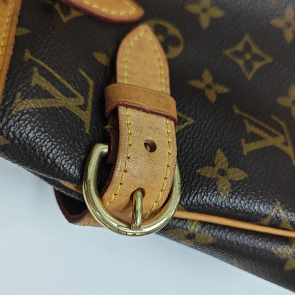 BATIGNOLLES MM Monogram Coated Canvas Brown