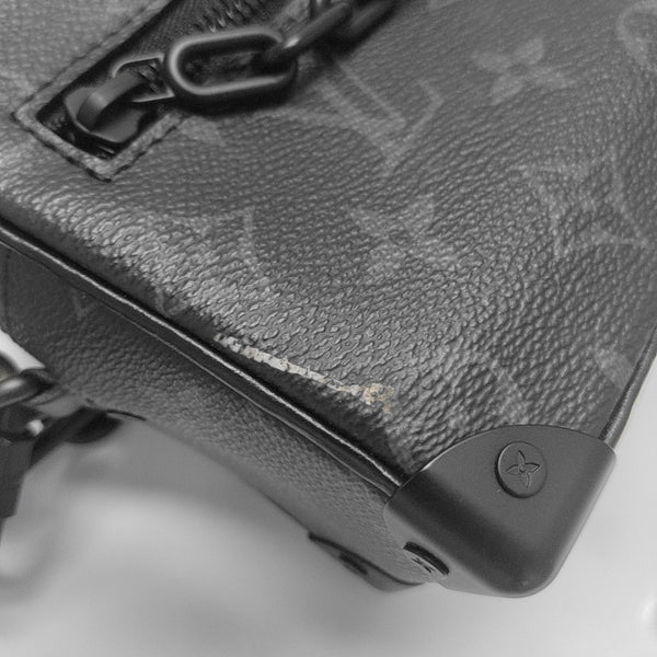 SOFT TRUNK Mini Monogram Coated Canvas Black