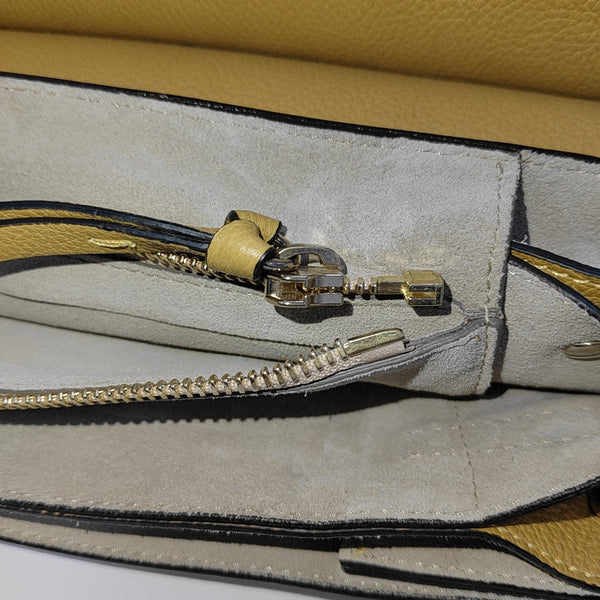 Faye Medium Calfskin Yellow